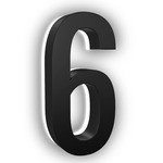Luma Stainless Illuminated Numbers / Letters - Black