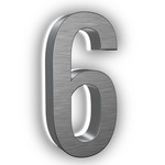 Luma Stainless Illuminated Numbers / Letters - Brushed Nickel
