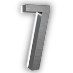 Luma Stainless Illuminated Numbers / Letters - Brushed Nickel