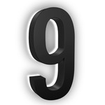 Luma Stainless Illuminated Numbers / Letters - Black
