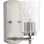 Adley Wall Sconce - Brushed Nickel / Clear