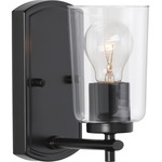 Adley Wall Sconce - Black / Clear