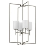 Replay Pendant - Brushed Nickel / Etched Glass