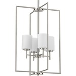 Replay Pendant - Brushed Nickel / Etched Glass