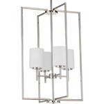 Replay Pendant - Polished Nickel / Etched Glass