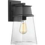 Greene Ridge Outdoor Wall Sconce - Black / Clear