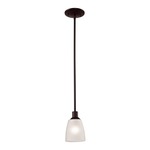 Jackson Bronze Mini Pendant - Oil Rubbed Bronze / White