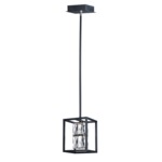 Zephyr Mini Pendant - Black / Crystal