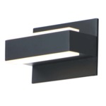 Omni Bathroom Vanity Light - Black / Frosted