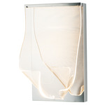 Rinkle Wall Sconce - Polished Chrome / Clear Patterned Acrylic
