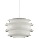 Orbite Pendant - Iron Gray / White