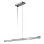 Float Linear Pendant - Satin Nickel / Opal