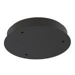 Multiport 3-Port Round Canopy - Matte Black
