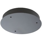 Multiport 3-Port Round Canopy - Polished Chrome