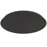 Multiport 3-Port Round Canopy - Matte Black
