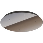 Multiport 3-Port Round Canopy - Polished Chrome