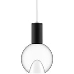 Globe Large Multiport Pendant - Black / Clear