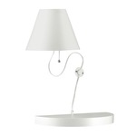 Shelf Plug-In Wall Sconce - Matte White