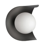 Crescent Wall Sconce - Matte Black