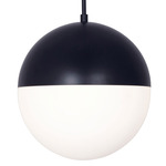 Dayana Pendant - Matte Black / White