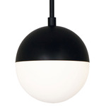Dayana Pendant - Matte Black / Opal White