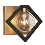 Glasgow Circumscribed Wall Sconce - Vintage Bronze / Clear
