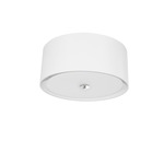 Helena Semi-Flush Light Fixture - Polished Chrome / White