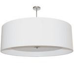 Helena Pendant - Polished Chrome / White / White