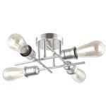 Nebraska Semi Flush Ceiling Light - Chrome