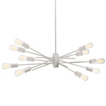 Nebraska 10 Light Pendant - Matte White