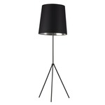 Tripod Floor Lamp - Matte Black / Black / Silver