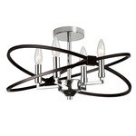 Paloma Semi Flush Ceiling Light - Polished Chrome