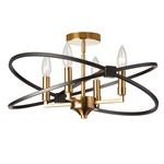 Paloma Semi Flush Ceiling Light - Vintage Bronze