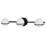 Sofia Bathroom Vanity Light - Matte Black / White