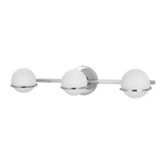 Sofia Bathroom Vanity Light - Polished Chrome / White