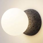 Origo Wall Sconce - Black Rock / Opal