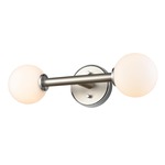 Alouette Bathroom Vanity Light - Chrome / Opal