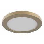 Avro Ceiling Flush Light - Brass / White