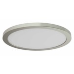 Avro Ceiling Light Fixture - Satin Nickel / White