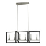 Blairmore Linear Pendant - Satin Nickel / Graphite / Clear