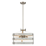 Fort Garry Pendant - Buffed Nickel / Birchwood