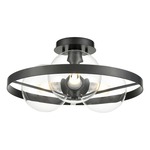 Courcelette Ceiling Light - Graphite / Clear