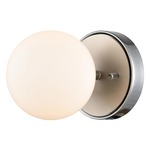 Alouette Wall / Ceiling Light - Brushed Nickel / Opal
