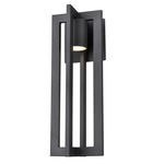 Astrid Outdoor Wall Sconce - Black / Frosted