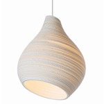 Hive Scraplights Pendant - White / White