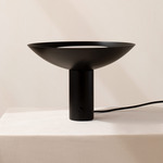 Arundel Up-Light Table Lamp - Black / White