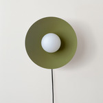 Arundel Orb Surface Mount - Black Canopy / Reed Green Shade