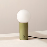 Orb Table Lamp - Reed Green / Frosted