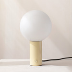 Orb Table Lamp - Bone / White