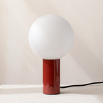 Orb Table Lamp - Oxide Red / White